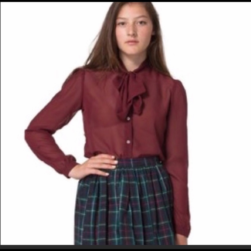 American apparel see through shirt